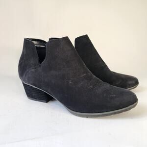 Blondo Victoria Waterproof Nubuck Ankle Boots Black 9M